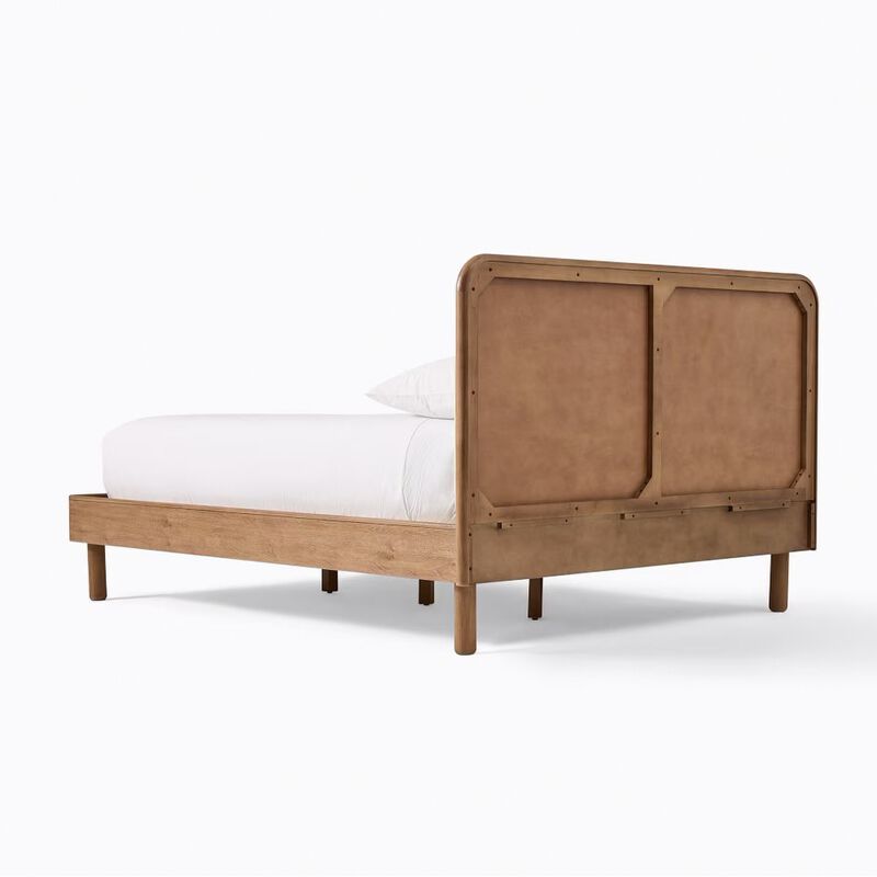 West Elm Miles Wood & Upholstered Bed - Queen image number 2
